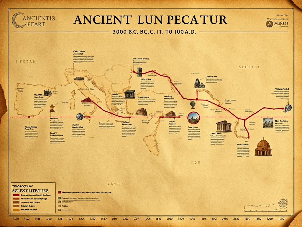 Mapa cronológico de la literatura antigua